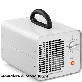 Generatore di ozono per sanificazione e sterilizzazione ambienti portatile 10 g/h