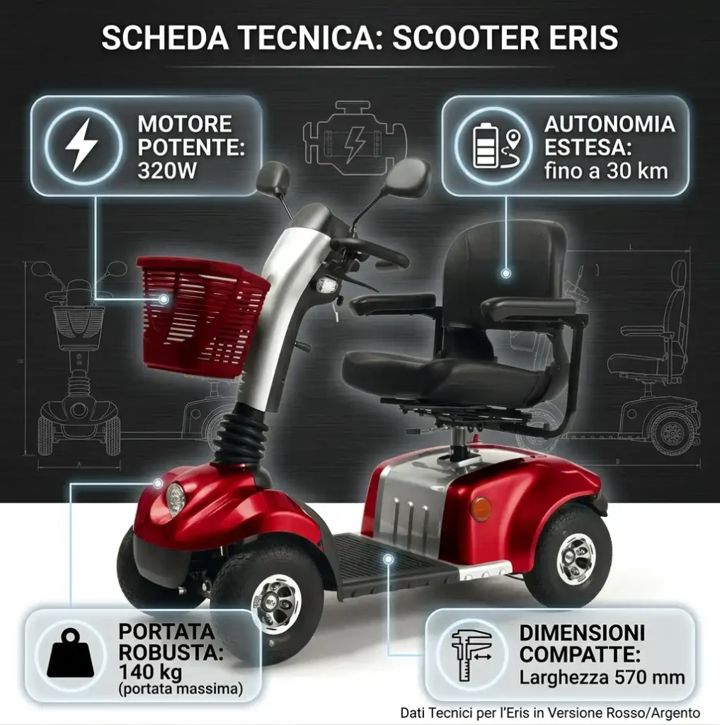 Eris Vermeiren scooter comfort esterno interno