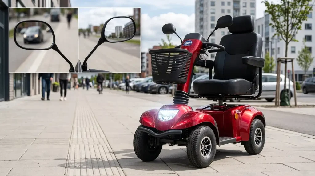 Ceres 4 special edition scooter full optional disabili dettaglio dei due specchietti retrovisori