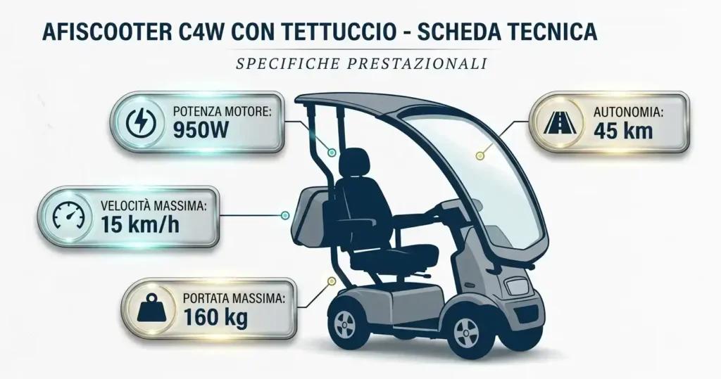 Afiscooter C4W Scooter Copertura Tutte Stagioni scheda tecnica